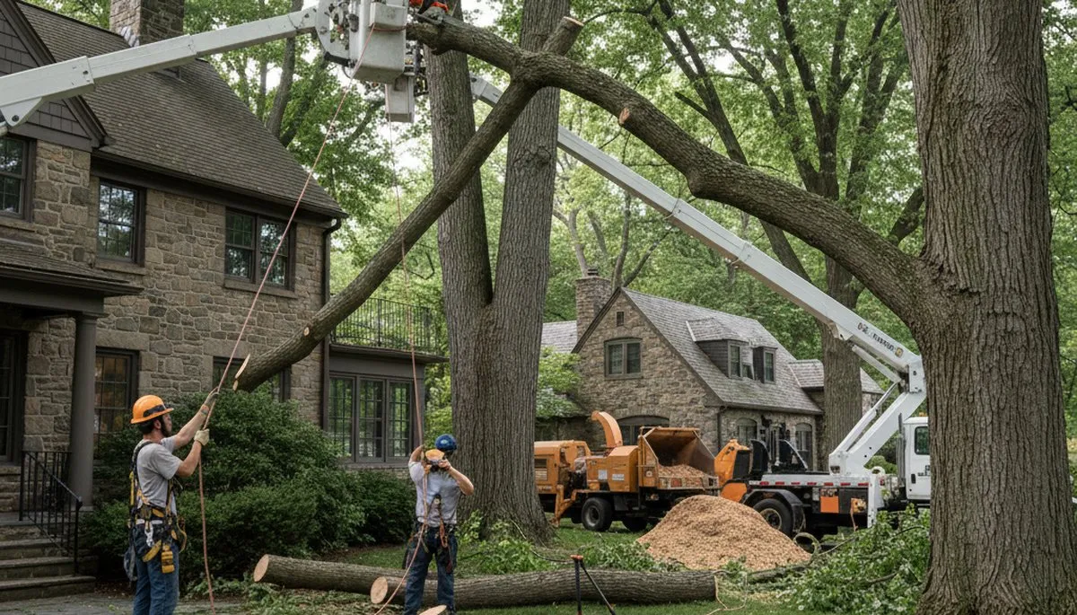 Tree service crew in Allentown, PA providing professional tree care and removal services