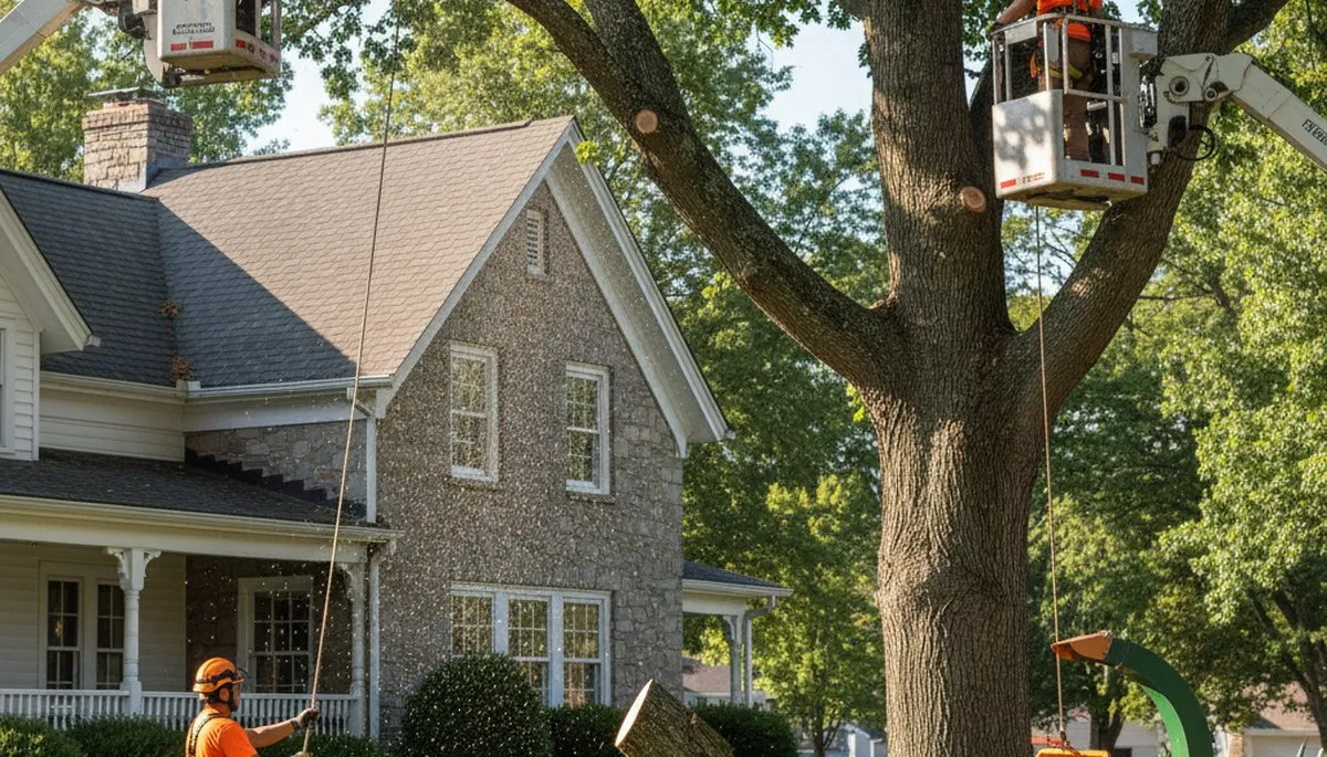 Tree service crew in Allentown, PA providing professional tree care and removal services